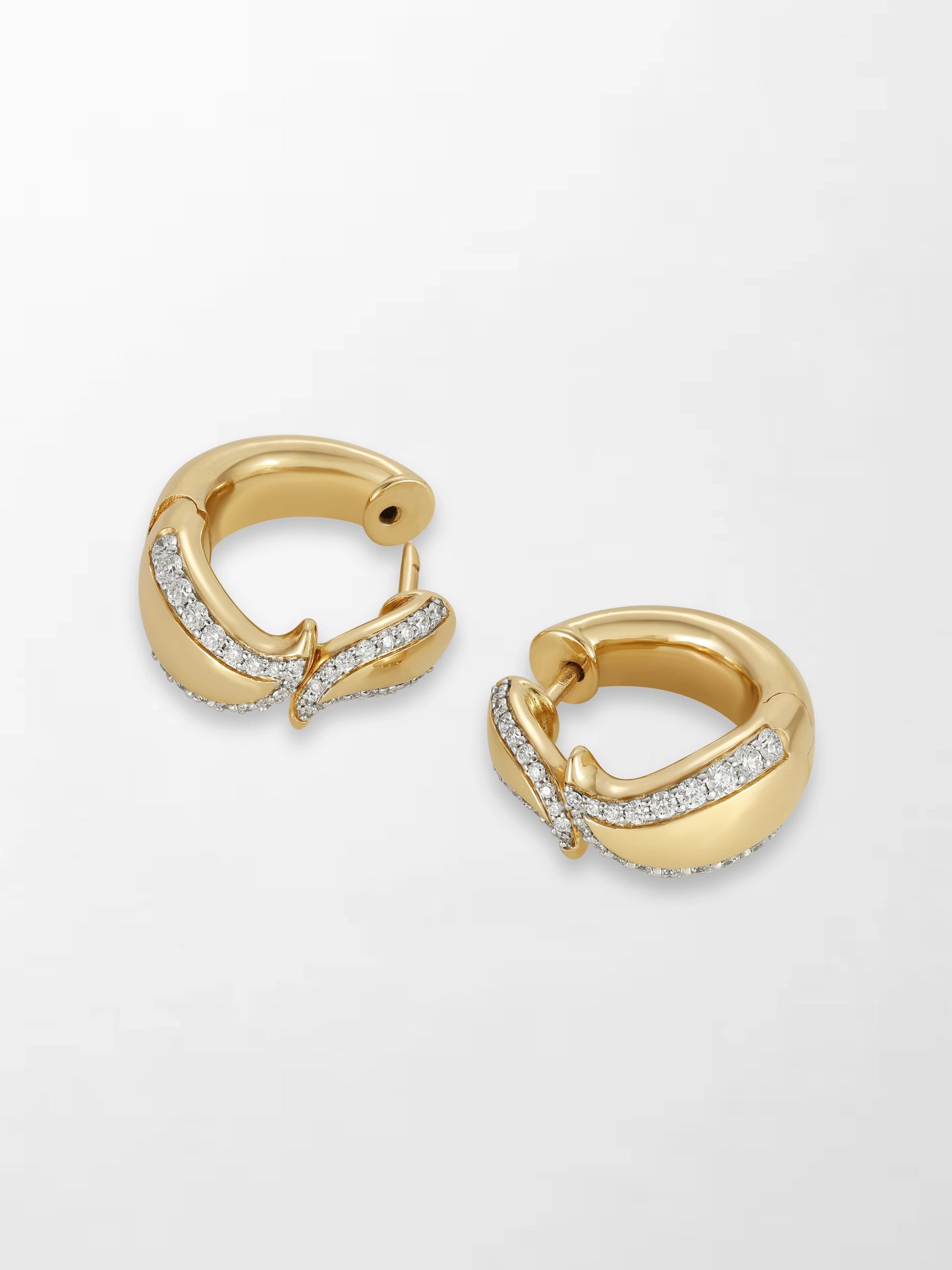 Edge Diamond Flick Earrings