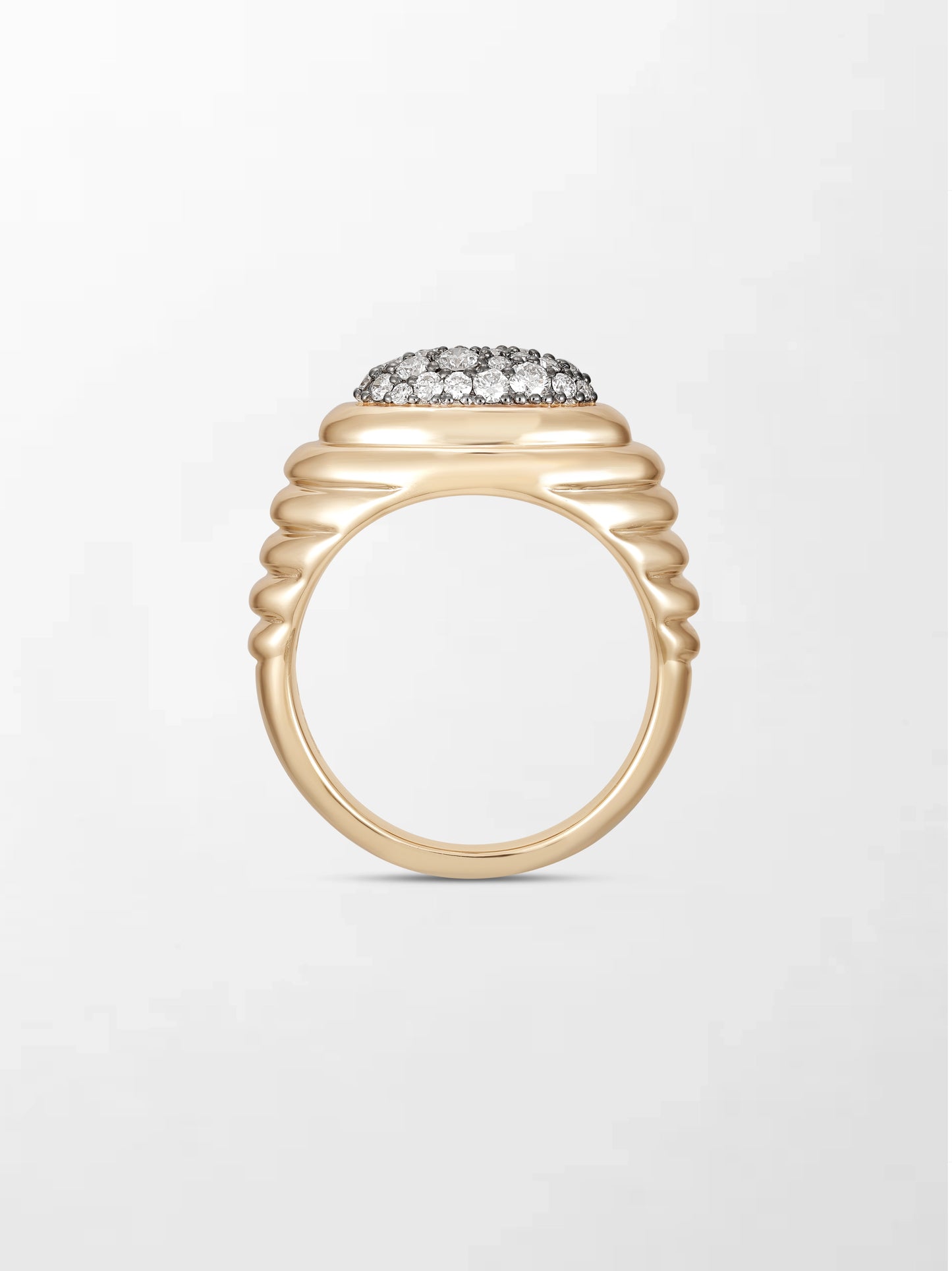 Pavé Rise Pinky Ring