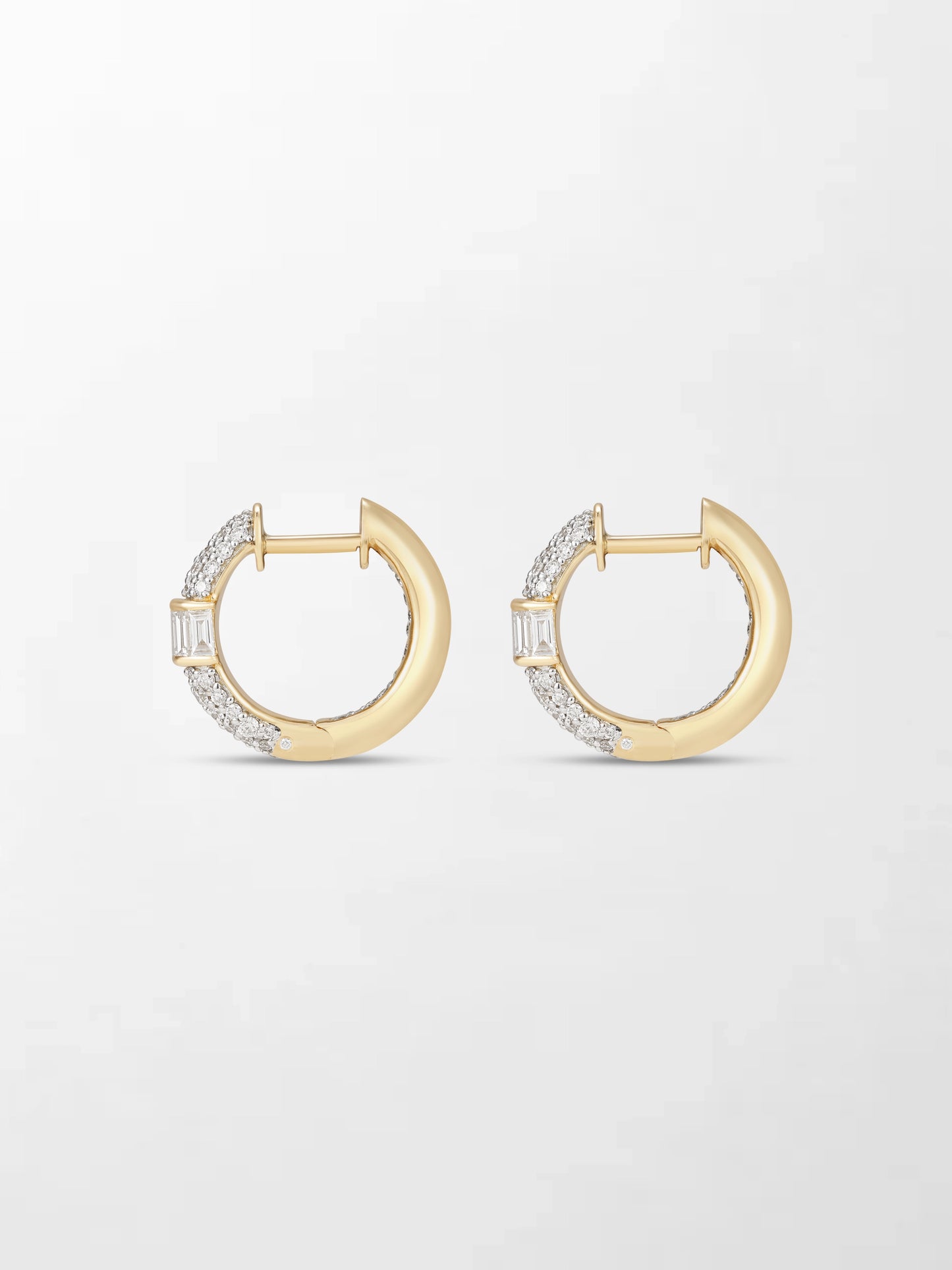Baby Pavé Baguette hoops