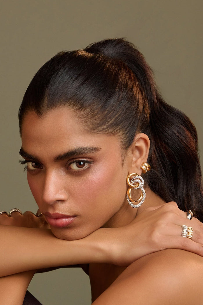 Diamond Trio Blaze Earrings