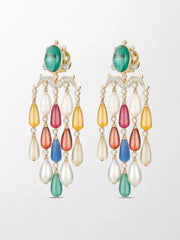 Multigem Lantern Chandelier Earrings