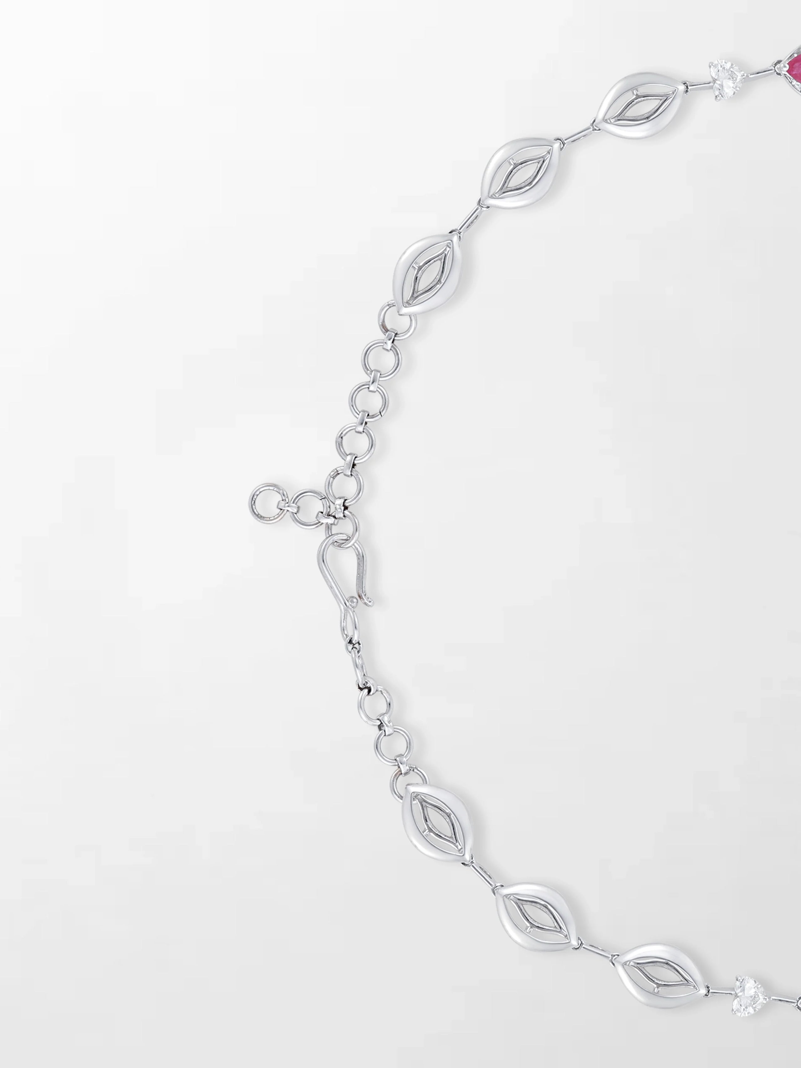 Scarlet Ruby & Diamond Necklace
