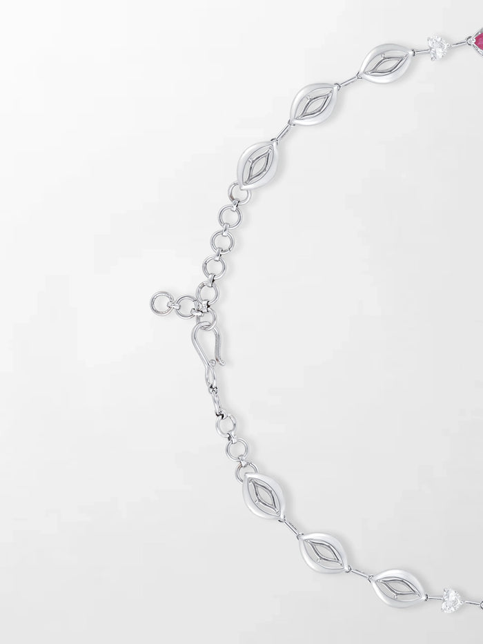 Scarlet Ruby & Diamond Necklace