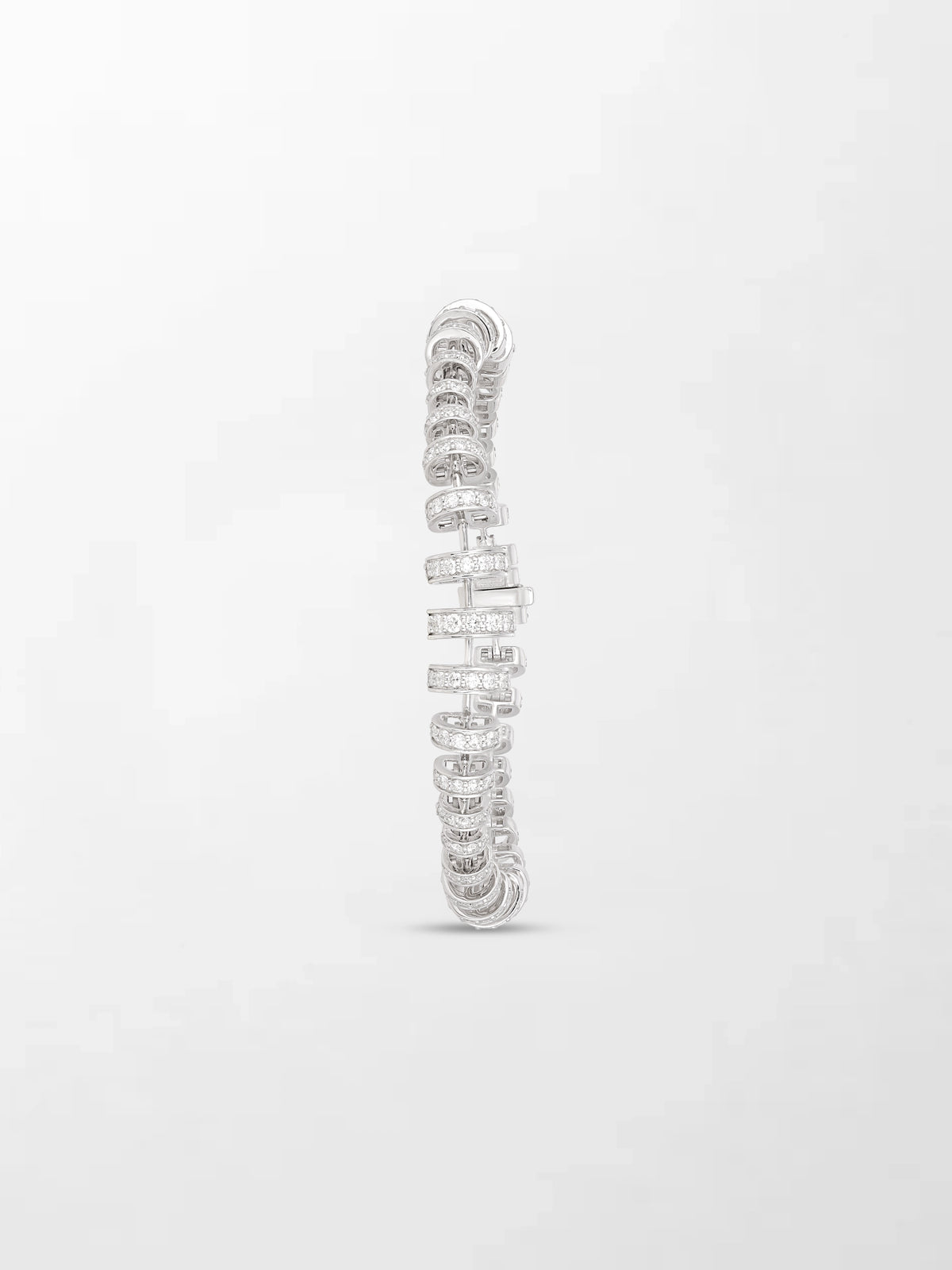 Snow Tapered Roundelle Bracelet