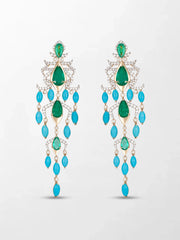 Azure Court Turquoise Chandelier
