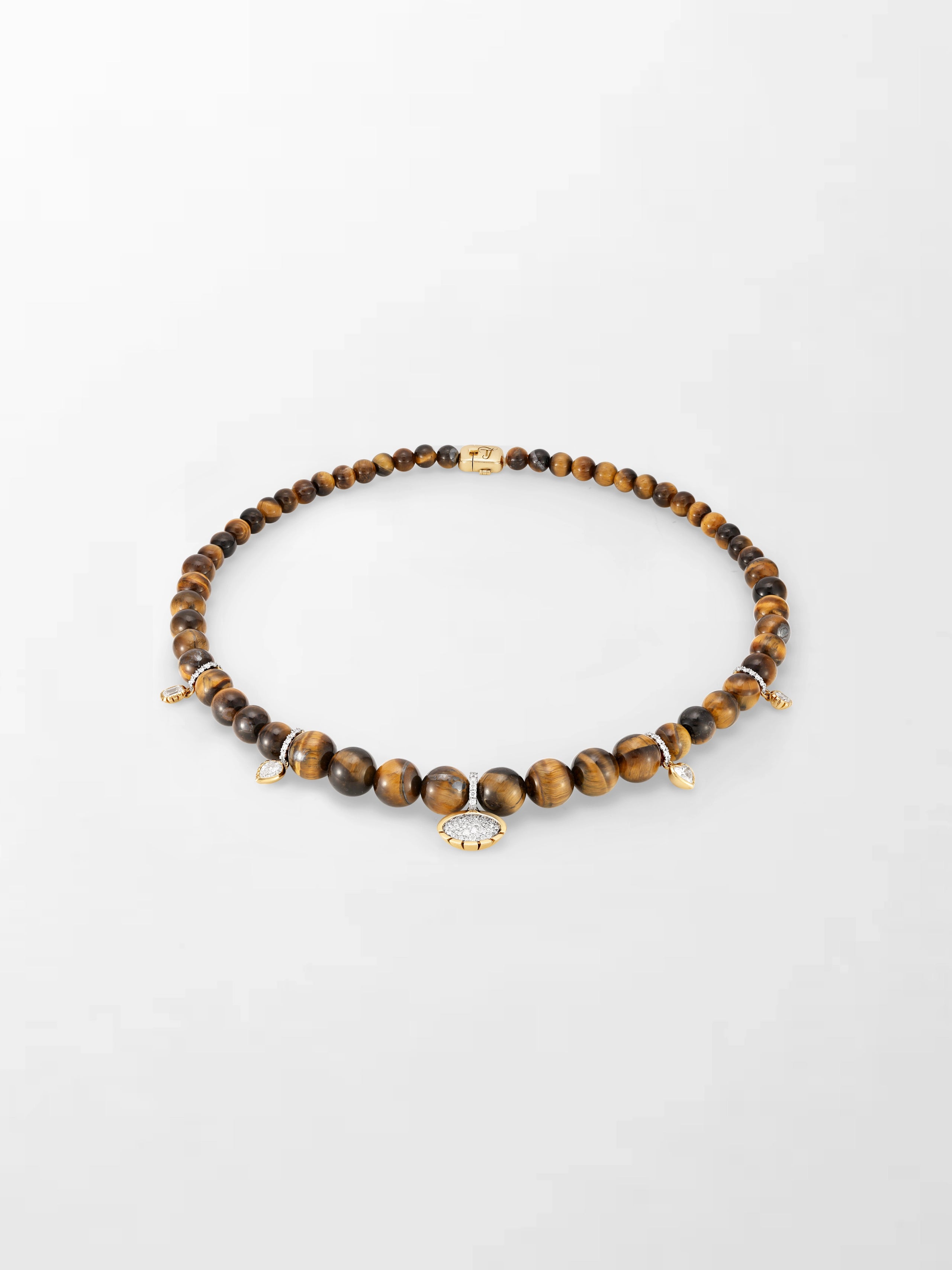 Tiger’s Eye Charm Necklace