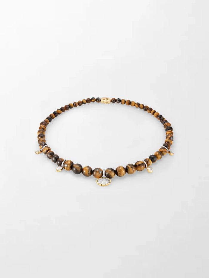Tiger’s Eye Charm Necklace