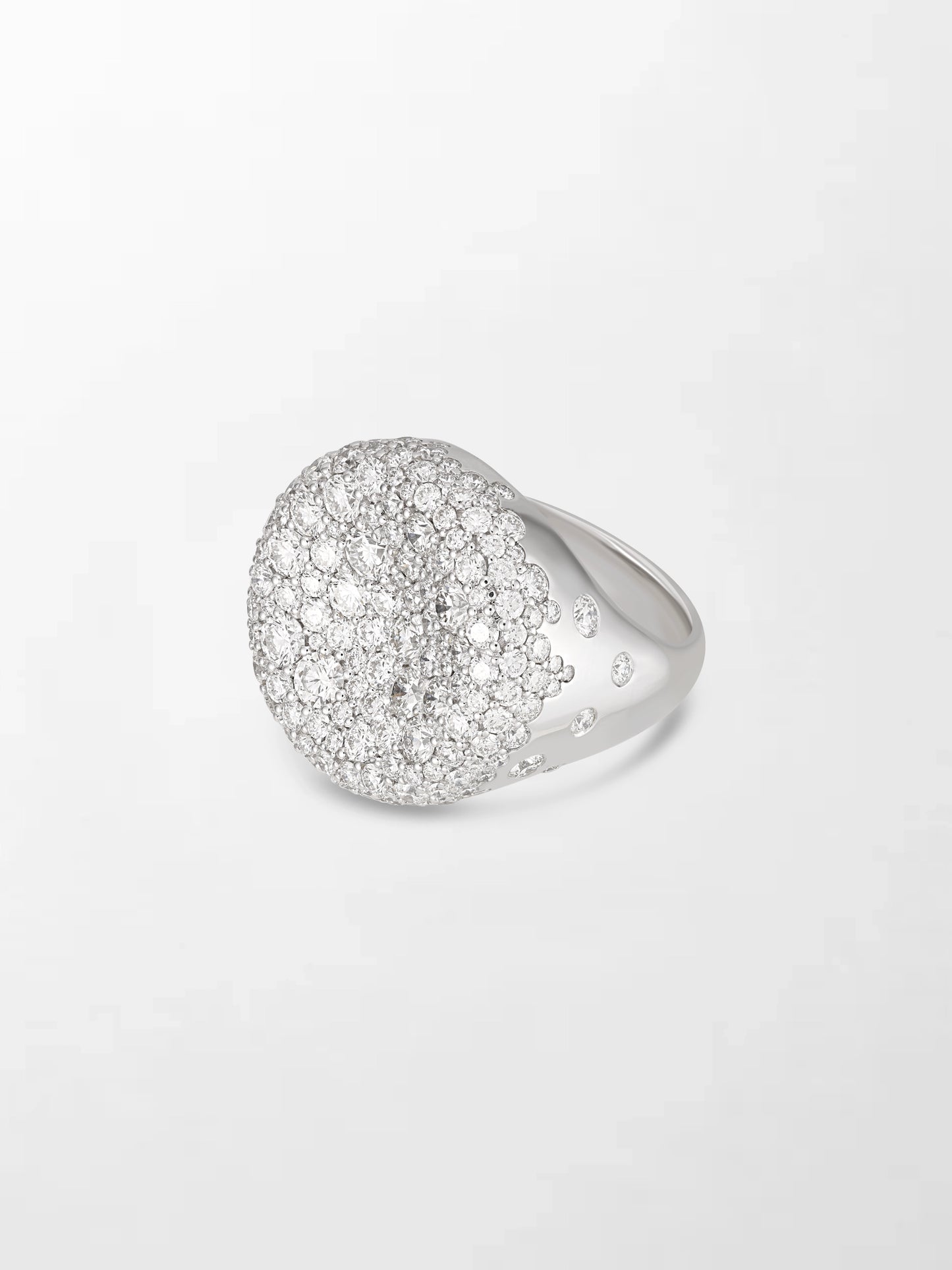 Snow Cupped Dome Ring