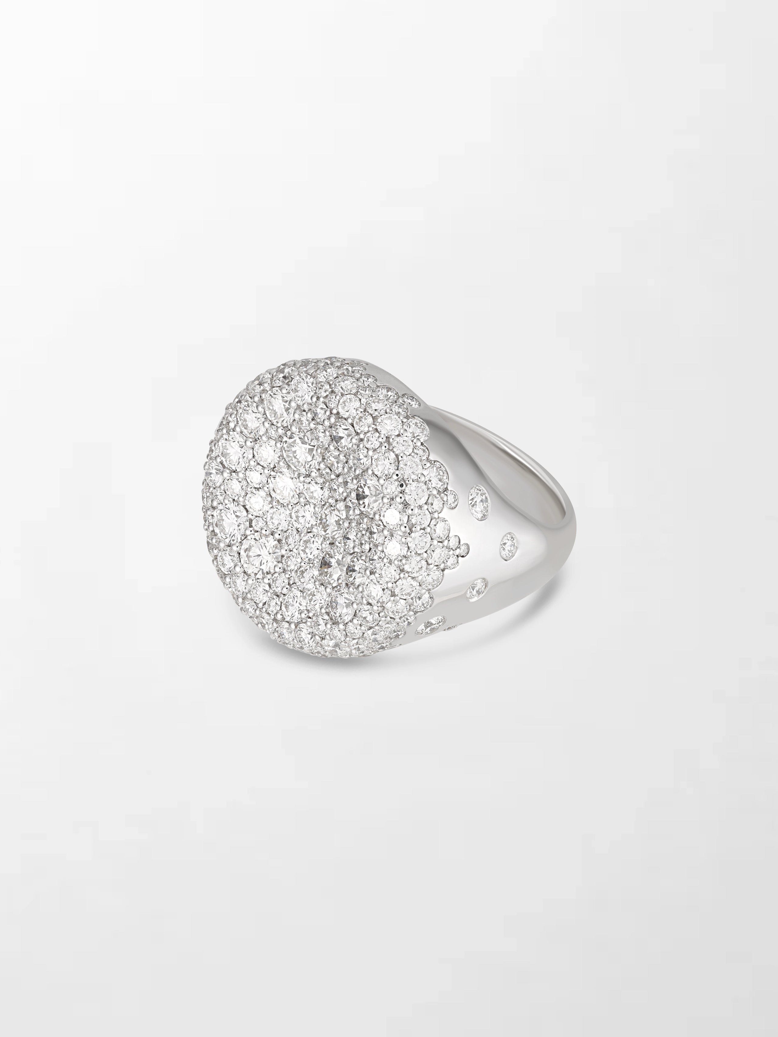 Snow Cupped Dome Ring
