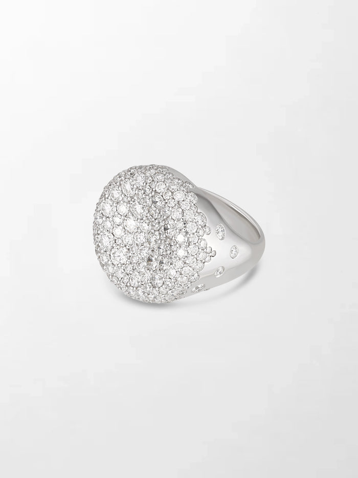 Snow Cupped Dome Ring