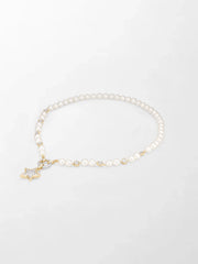 Moonstar Pavé Pearl Necklace