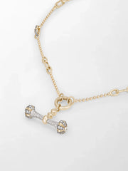 Midnight Diamond Dumbbell T-Bar Chain