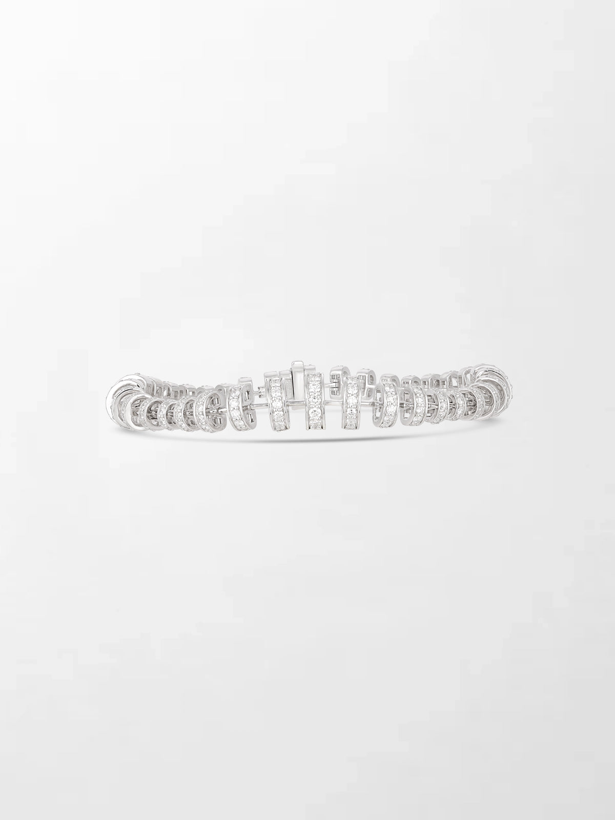 Snow Tapered Roundelle Bracelet