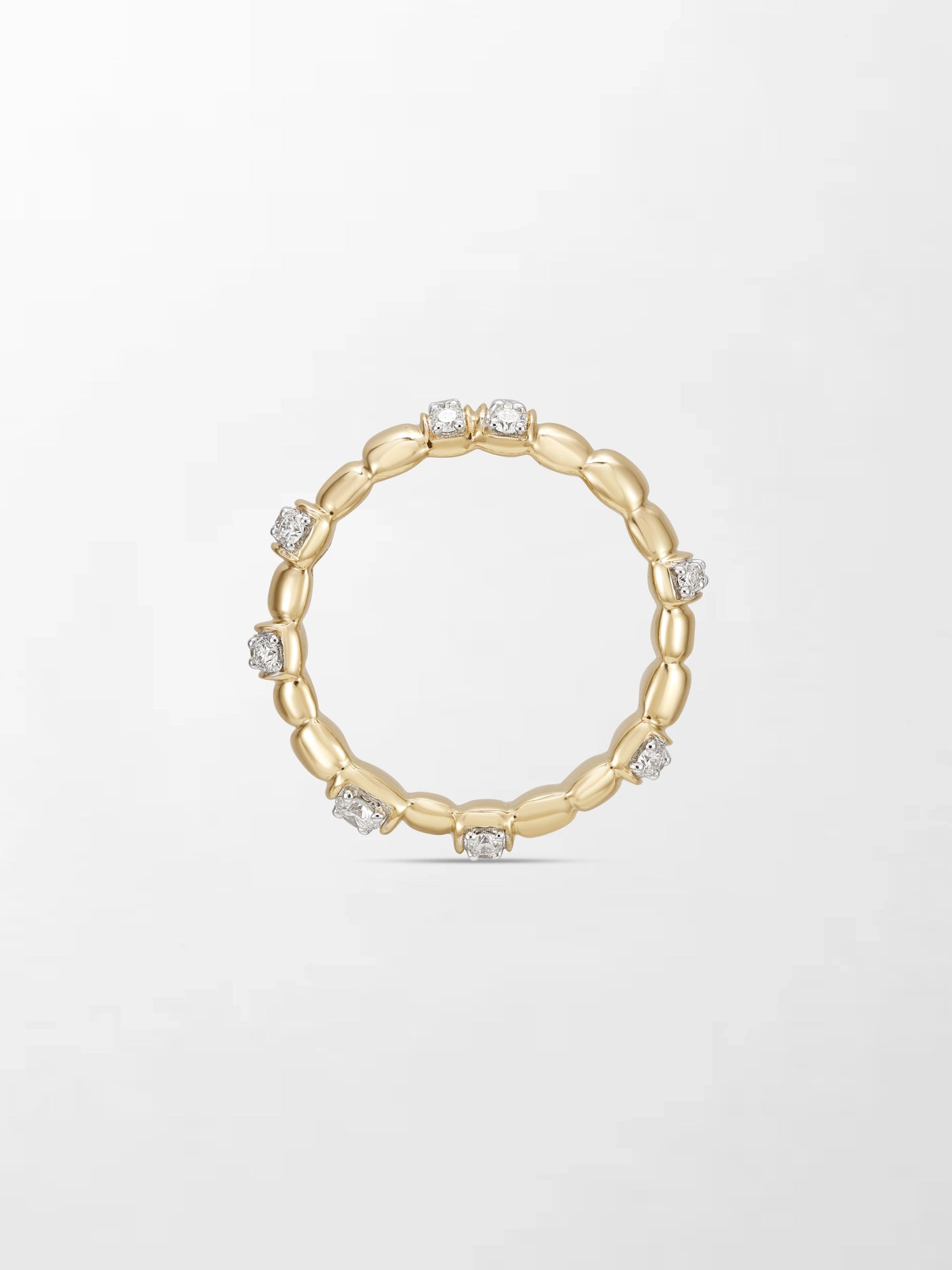 Sleek Gold Grooved Band