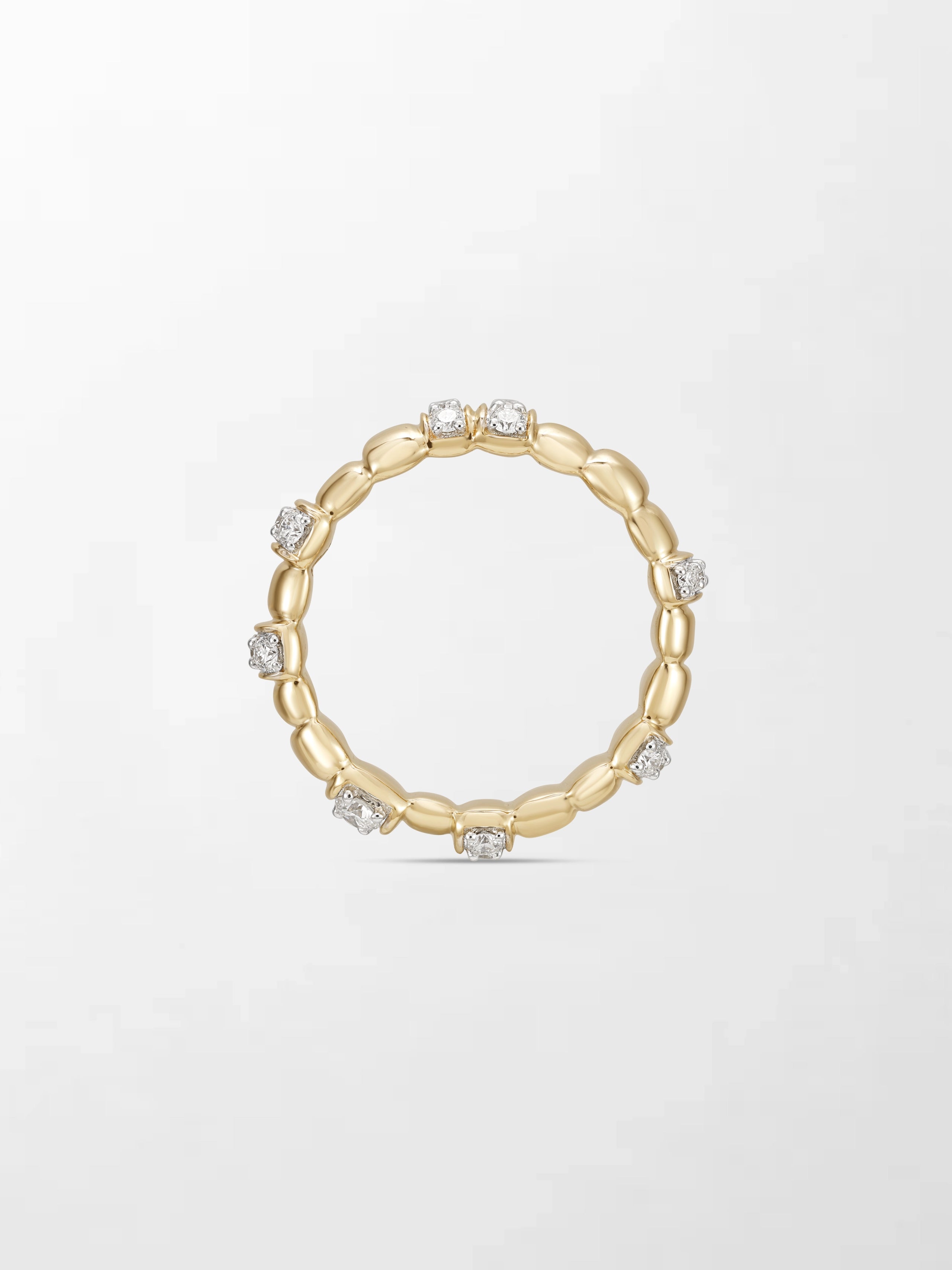 Sleek Gold Grooved Band
