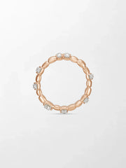 Sleek Rose Grooved Band