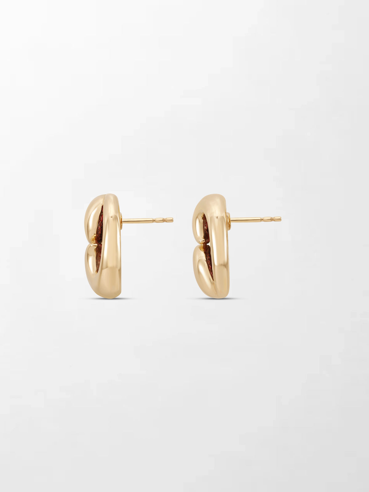 Yin - Yang Flick Ruby Studs