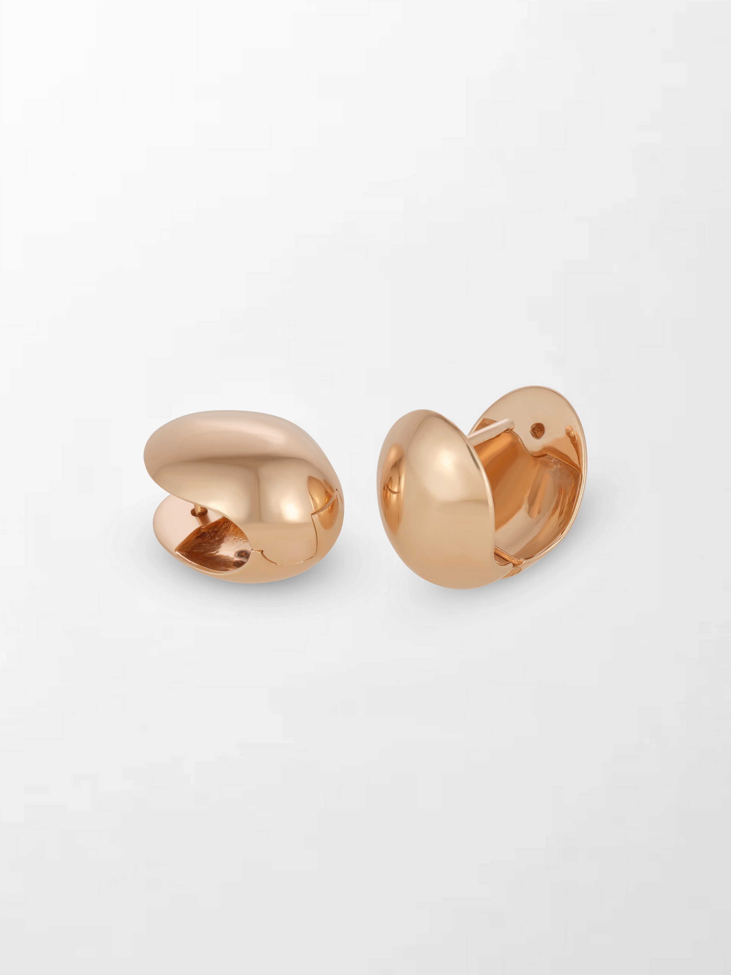 Rose Curve Huggies 18K