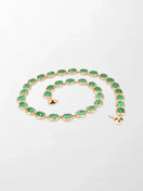 Ovel Emerald Necklace