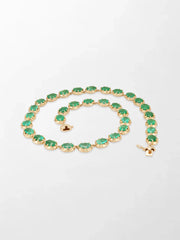 Ovel Emerald Necklace