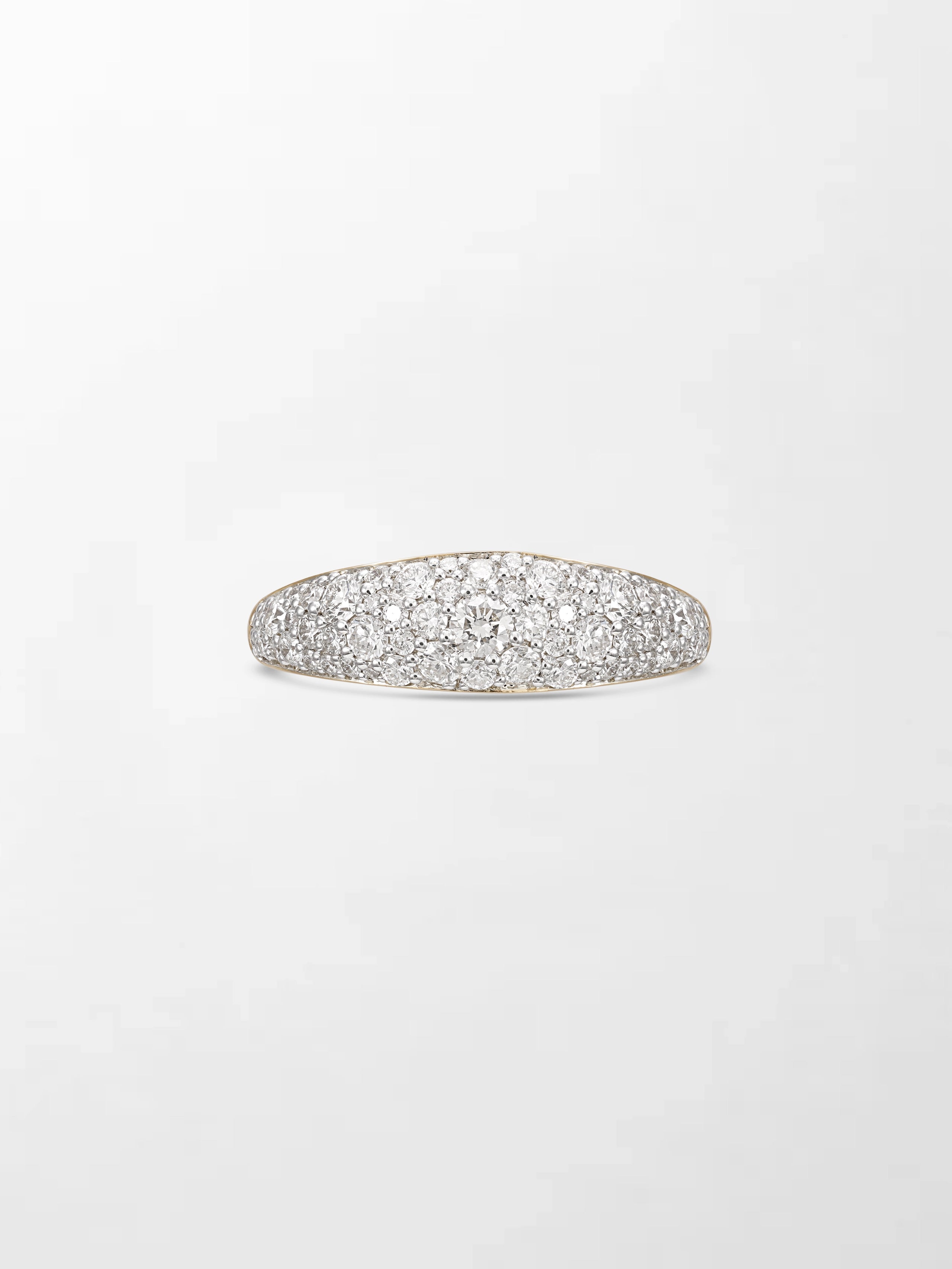Sleek Pave Diamond Band
