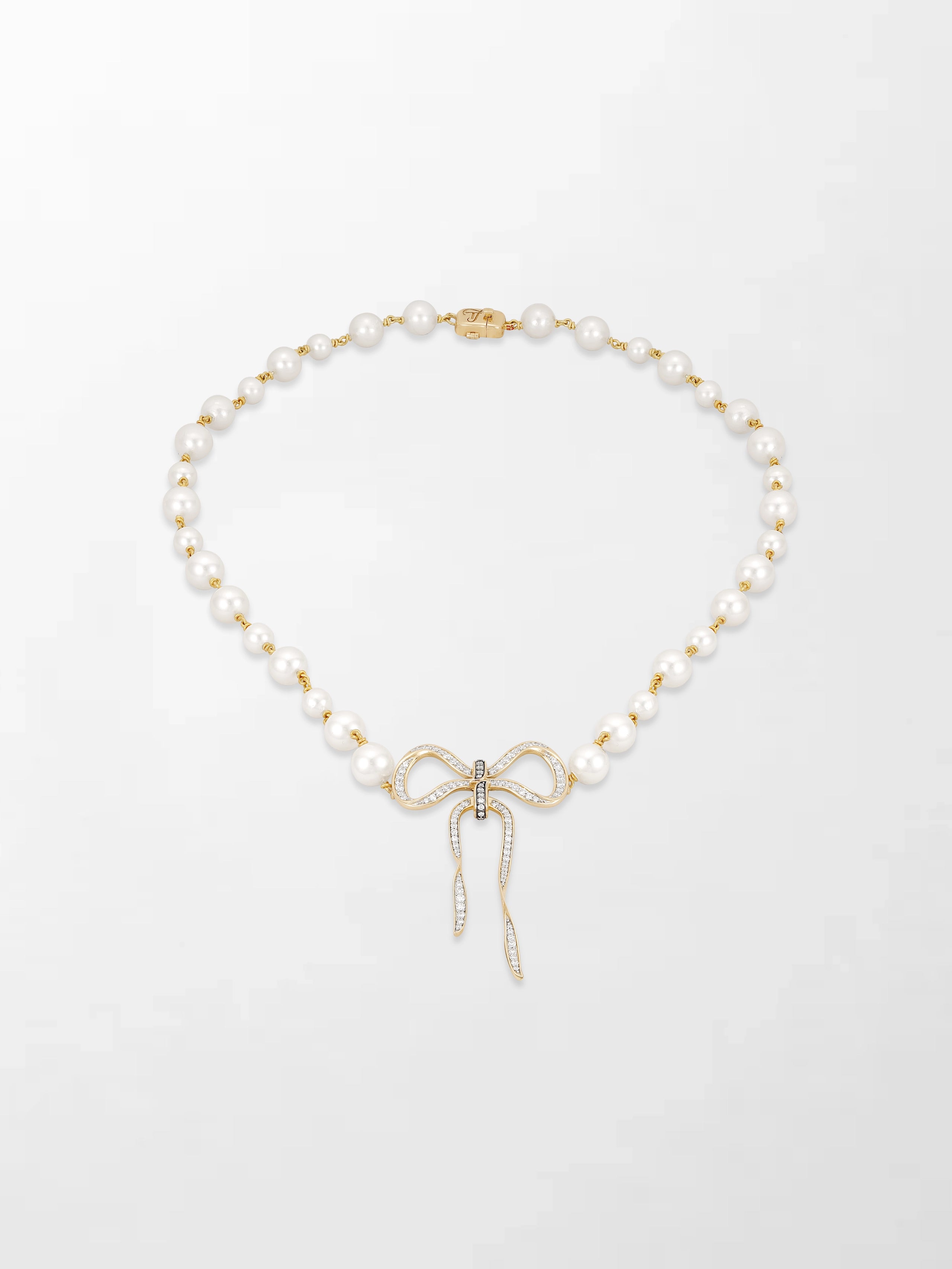 Akoya Pearl Flick-Tie Necklace