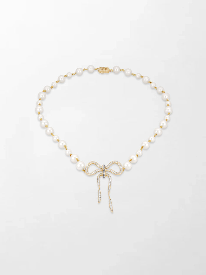 Akoya Pearl Flick-Tie Necklace