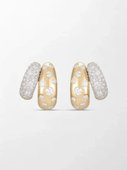Polkadot Dome Pavé Huggies