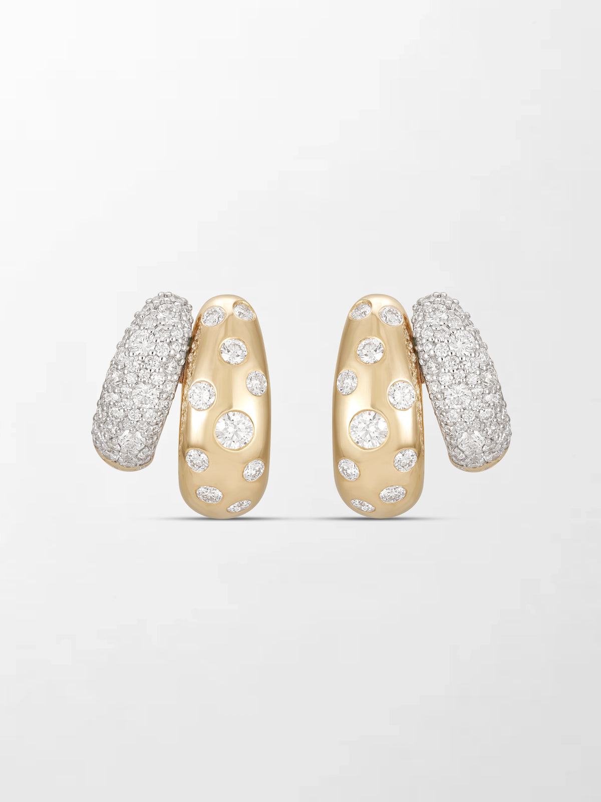 Polkadot Dome Pavé Huggies