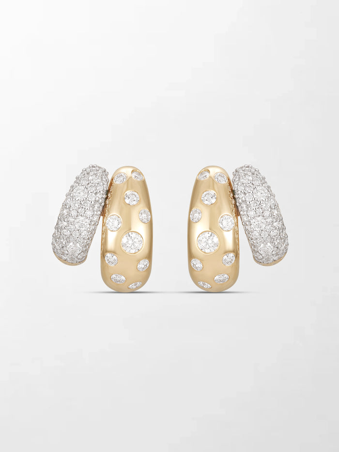 Polkadot Dome Pavé Huggies
