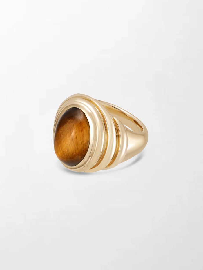 Tiger's Eye Gold Ring
