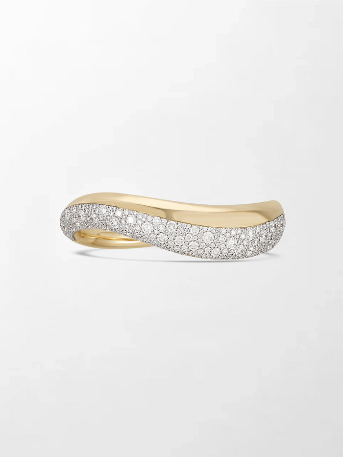 Diamond Pave Wave Bracelet