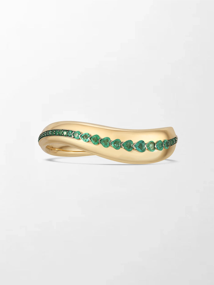 Heart Emerald Wave Bracelet