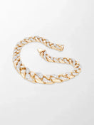 Tapered Cuban Diamond Bracelet