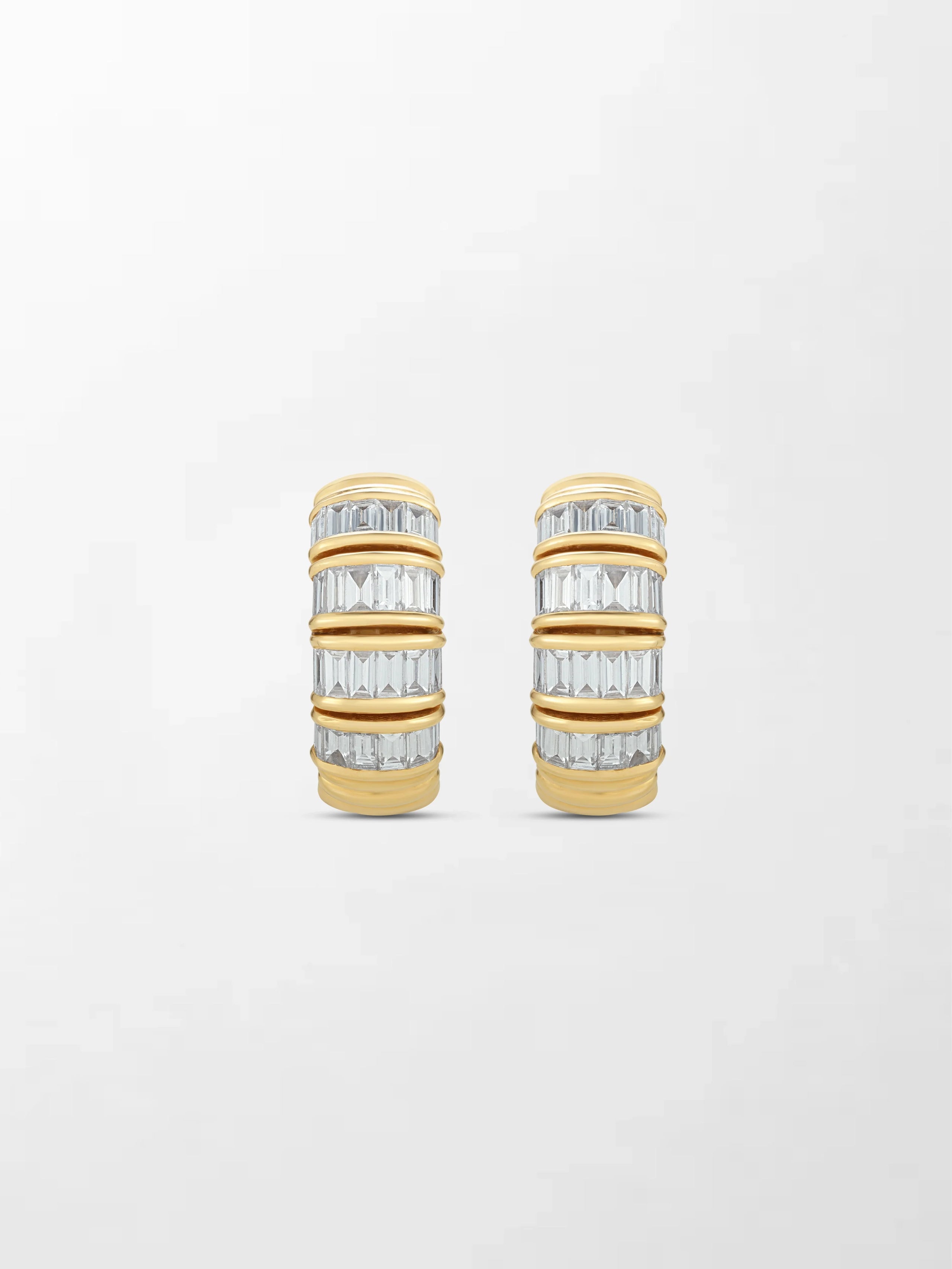 Baguette Hinge hoops