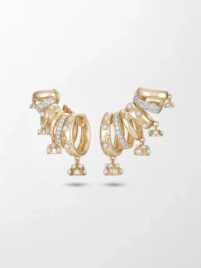 Crescent Climbers Earring