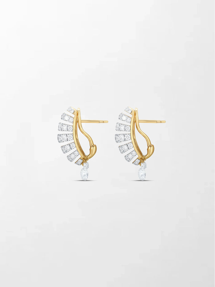 Grid Diamond Earring