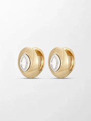 Marquise Curve Huggies