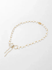 Akoya Pearl Flick-Tie Necklace