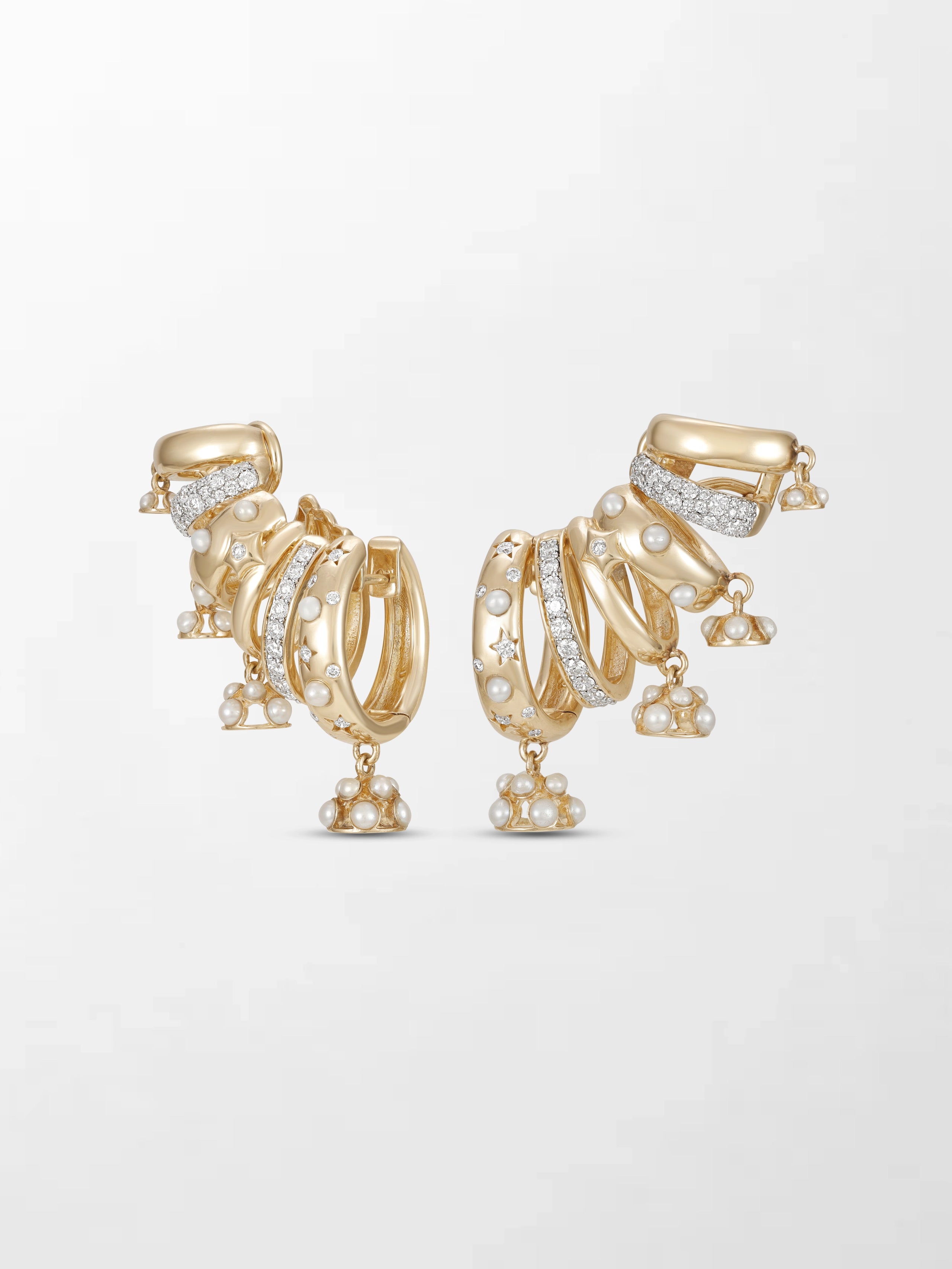 Crescent Climbers Earring