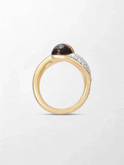 Duality Citrine & Smoky Topaz Ring