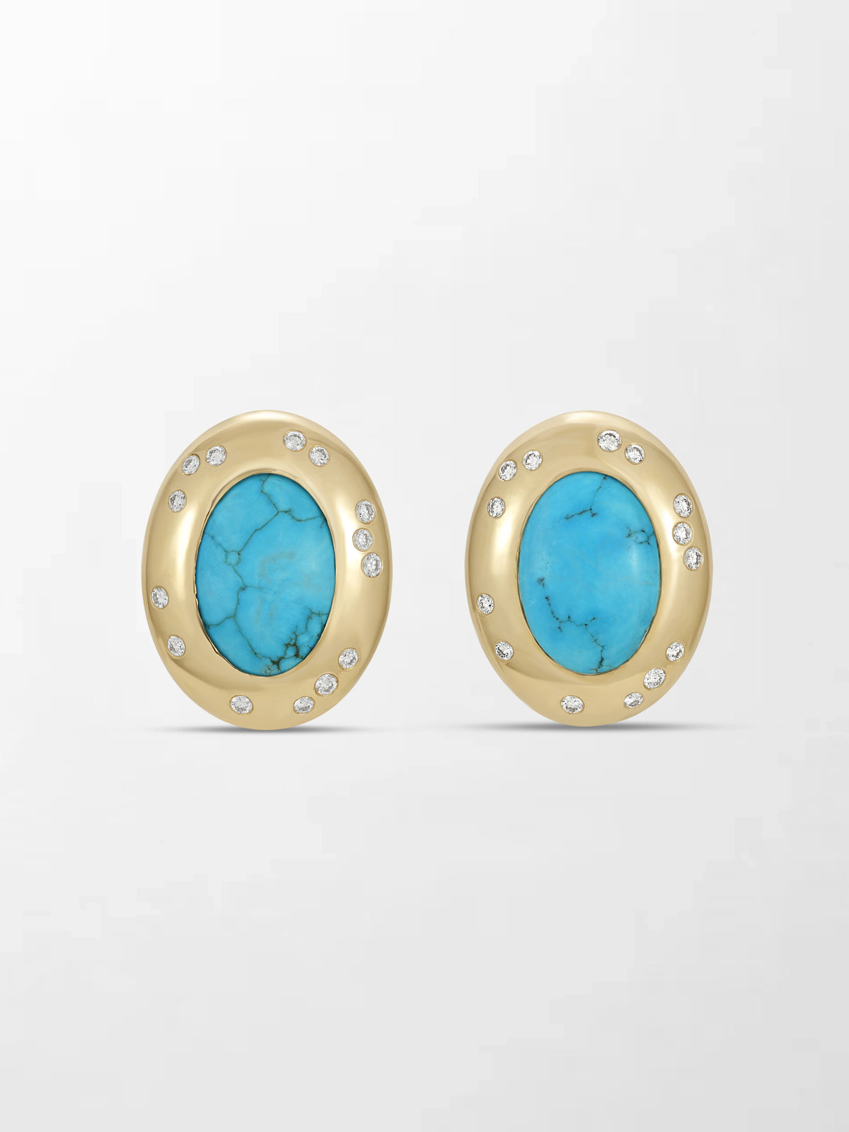 Royal Turquoise Gold Studs – Tamannaah Fine Jewellery Int