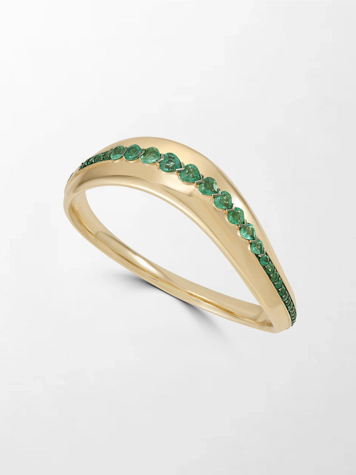 Heart Emerald Wave Bracelet