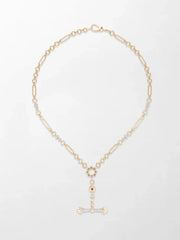 Pink Tourmaline T-Bar Chain