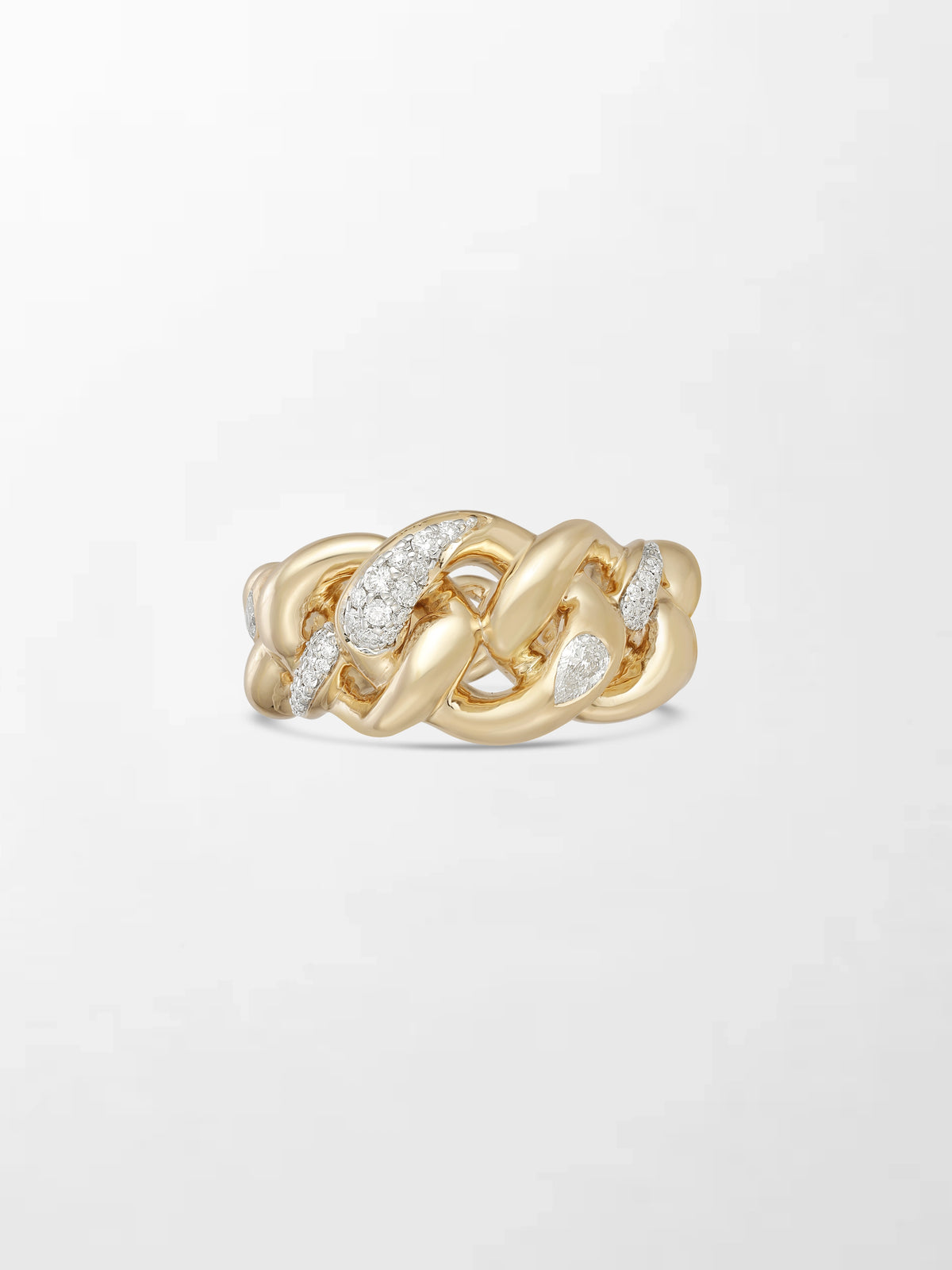Cuban Pavé Diamond Band