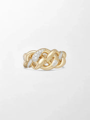 Cuban Pavé Diamond Band