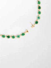Ovel Emerald Necklace