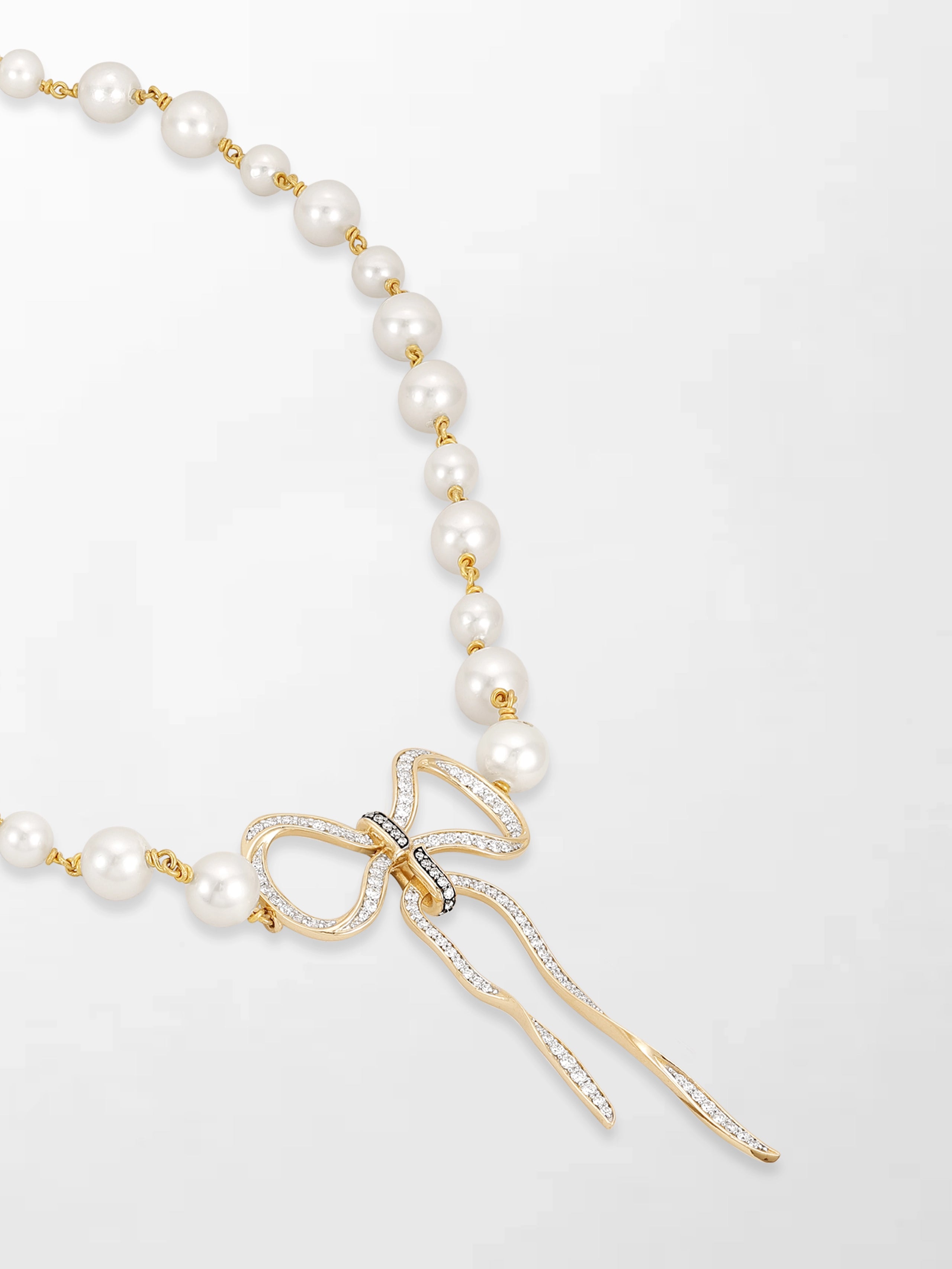 Akoya Pearl Flick-Tie Necklace