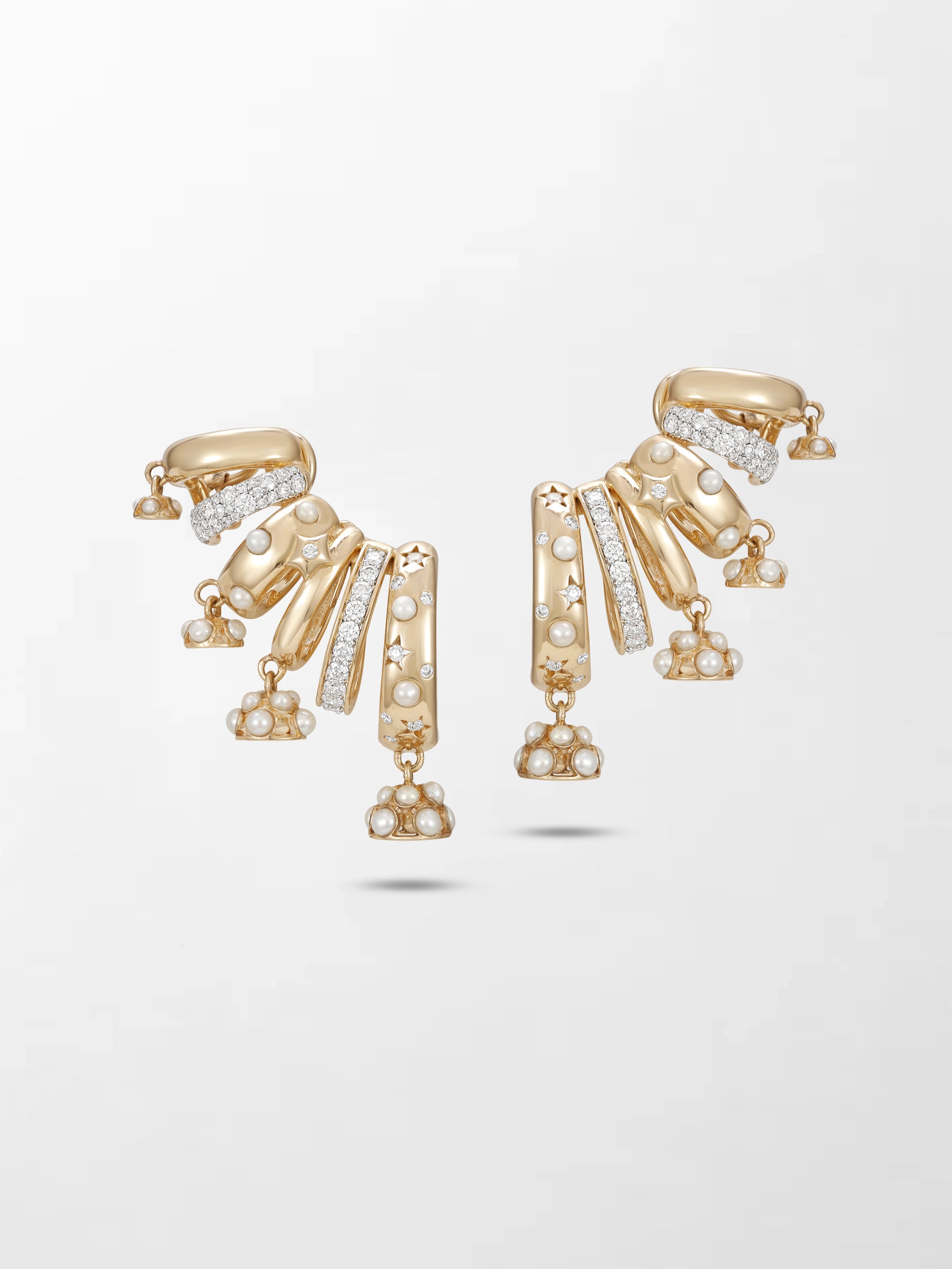 Crescent Climbers Earring