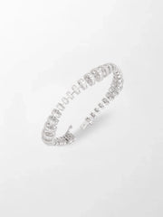 Snow Tapered Roundelle Bracelet